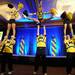 Michigan cheerleaders perform during the Michigan Alumni Association pep rally at the Renaissance Atlanta Waverly Hotel in Atlanta on Friday, April 5, 2015. Melanie Maxwell I AnnArbor.com